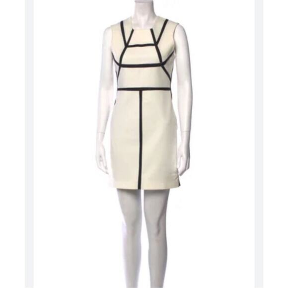 Robert Rodriguez Geometric Piping Sheath‎ Dress Size 4 - Picture 1 of 8
